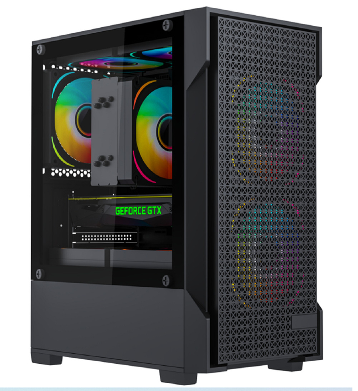 Unterstützt MATX- und MINI-ITX-Mutterplatten 5 Ventilatoren Computerkoffer für effiziente Kühlung USB 3.0 Schnittstelle Grafikkarten bis zu 275 mm Länge