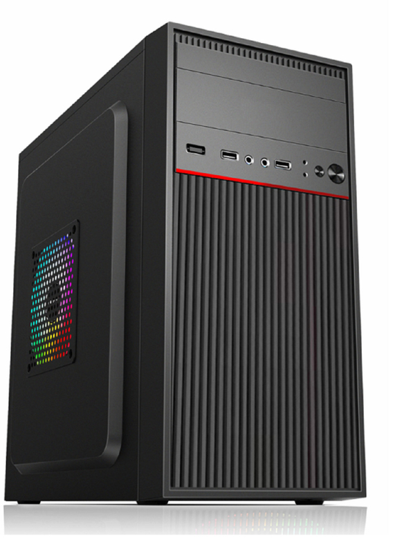 Standard ATX Stromversorgung Computerkoffer mit 12cm und 8cm Ventilator Montage vorne links und hinten