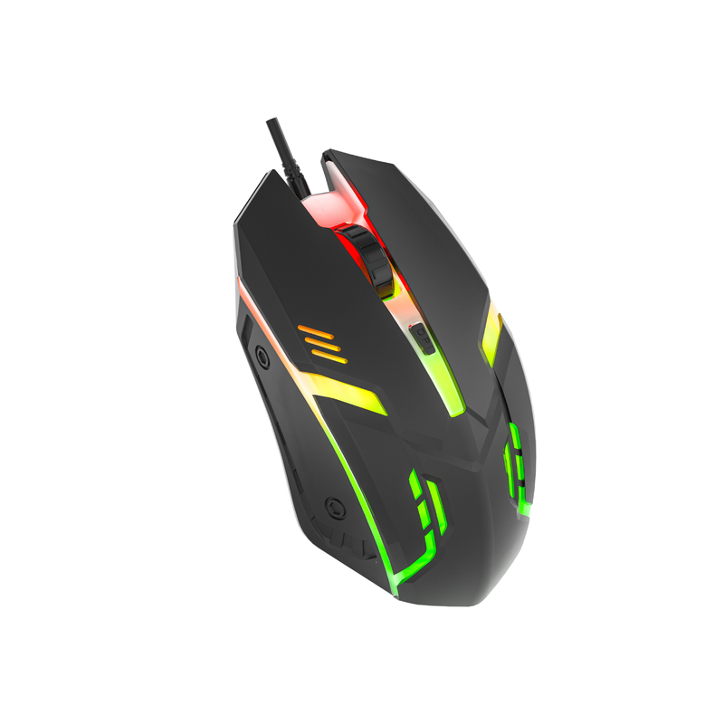 Gradient-LED-Beleuchtung Mehrstufige einstellbare DPI-Einstellung mit 8108 Chip Gaming-Maus für Gamer und Büroanbieter ausgestattet