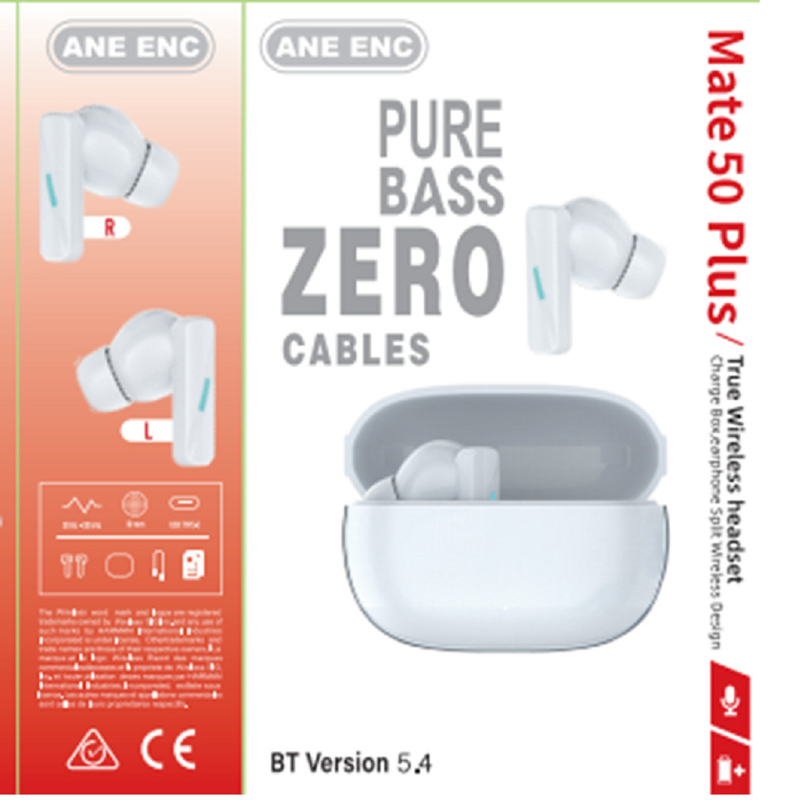 ANC und ENC F10 Composite Membrane Bluetooth 5.4 Kopfhörer Banzai Antenne Doppelbatterien für Geschäftsleute Pendler