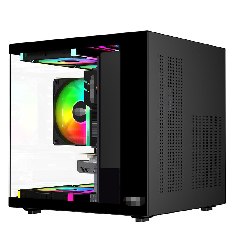 MATX/ITX PC Gehäuse unterstützt Grafikkarten bis zu 320mm CPU Kühlgeräte bis zu 165mm 1 HDD 2 SSDs 3 X 12CM Ventilatoren für Geld