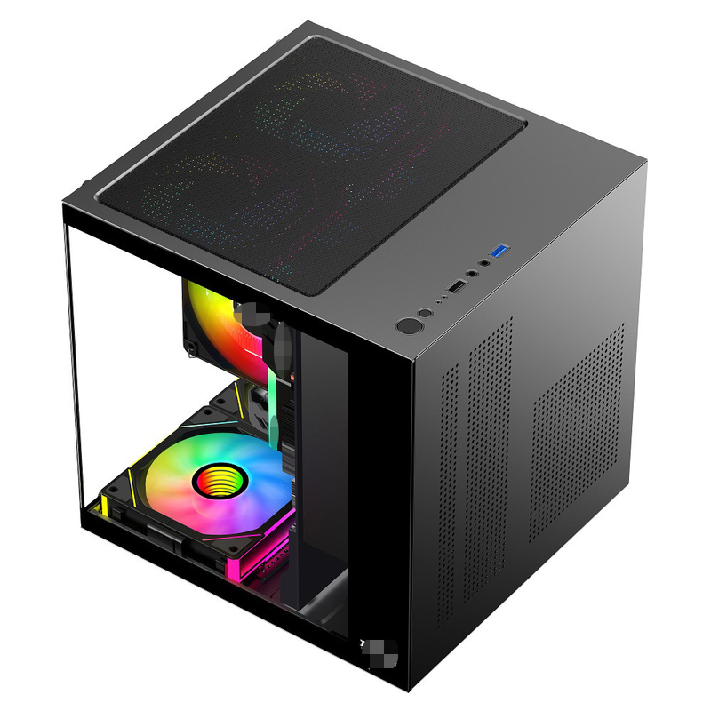 MATX/ITX PC Gehäuse unterstützt Grafikkarten bis zu 320mm CPU Kühlgeräte bis zu 165mm 1 HDD 2 SSDs 3 X 12CM Ventilatoren für Geld