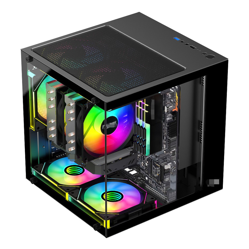 MATX/ITX PC Gehäuse unterstützt Grafikkarten bis zu 320mm CPU Kühlgeräte bis zu 165mm 1 HDD 2 SSDs 3 X 12CM Ventilatoren für Geld