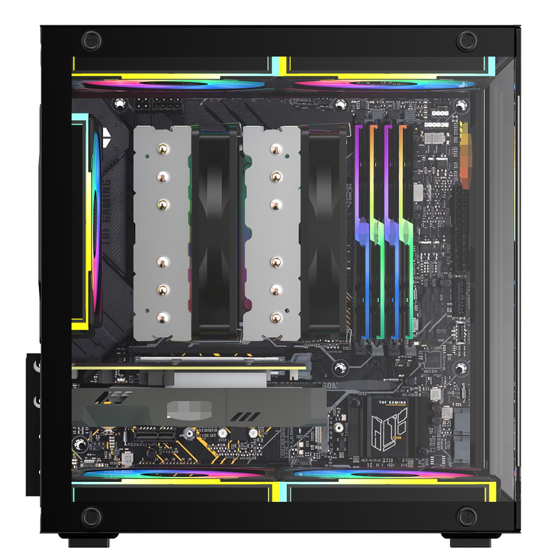 MATX/ITX PC Gehäuse unterstützt Grafikkarten bis zu 320mm CPU Kühlgeräte bis zu 165mm 1 HDD 2 SSDs 3 X 12CM Ventilatoren für Geld