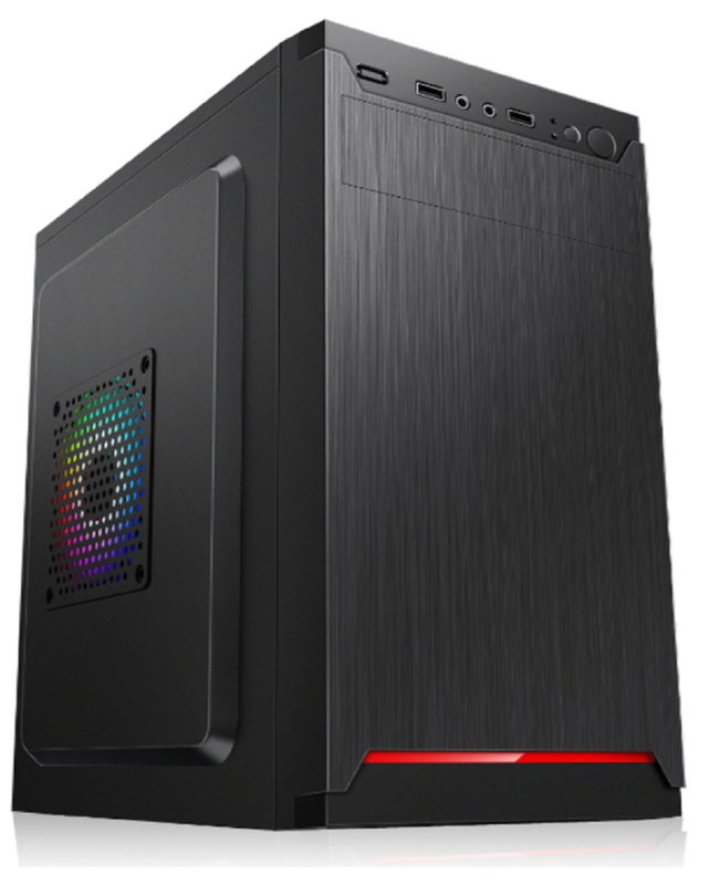 Unterstützt MicroATX MIniATX mit 4 Erweiterungsslots 2HDDs 2 SSDs 12cm und 8cm Ventilatorhalter Kompaktes Leichtgewicht Computergehäuse für Geld