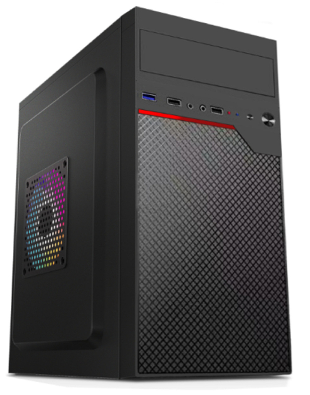 Unterstützt MicroATX MIniATX mit 4 Erweiterungsslots 2HDDs 2 SSDs 12cm und 8cm Ventilatorhalter Kompaktes Leichtgewicht Computergehäuse für Geld