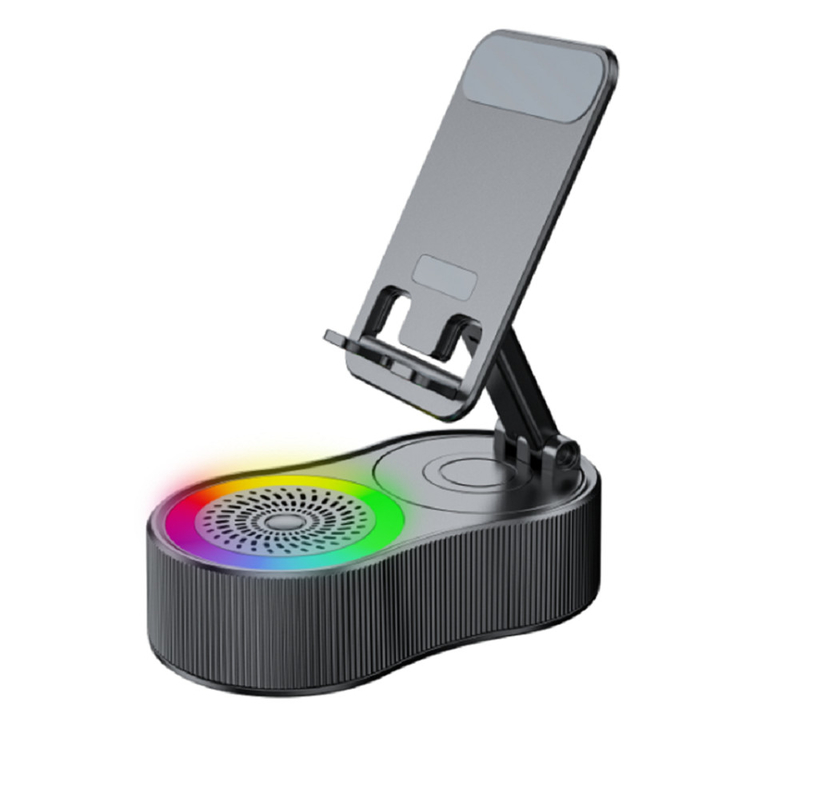 Integrierte Bluetooth-Lautsprecher 3000mAh Power Bank mit USB-Anschluss TWS-Pairing RGB-Beleuchtung Portable für Musikliebhaber