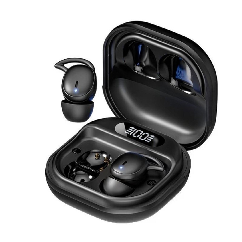 V5.4 Bluetooth-Kopfhörer unterstützt A2DP AVRCP HFP-Protokolle Sprechzeit 3-5 Stunden F6 Kupferring Lautsprecher in schwarz-weißem Hautton