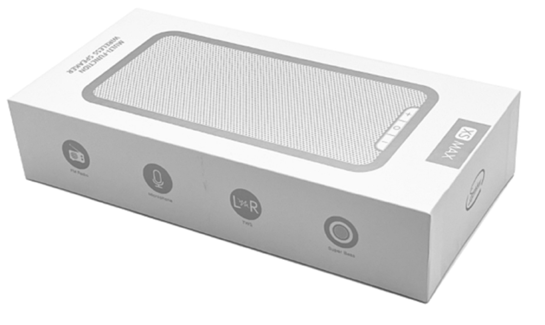 Bluetooth 5.0 TWS TF Card/U AUX Eingang FM Radio Ø52mm Lautsprecher mit Bass-Diaphragma unterstützt 4,5-18 Stunden Wiedergabe