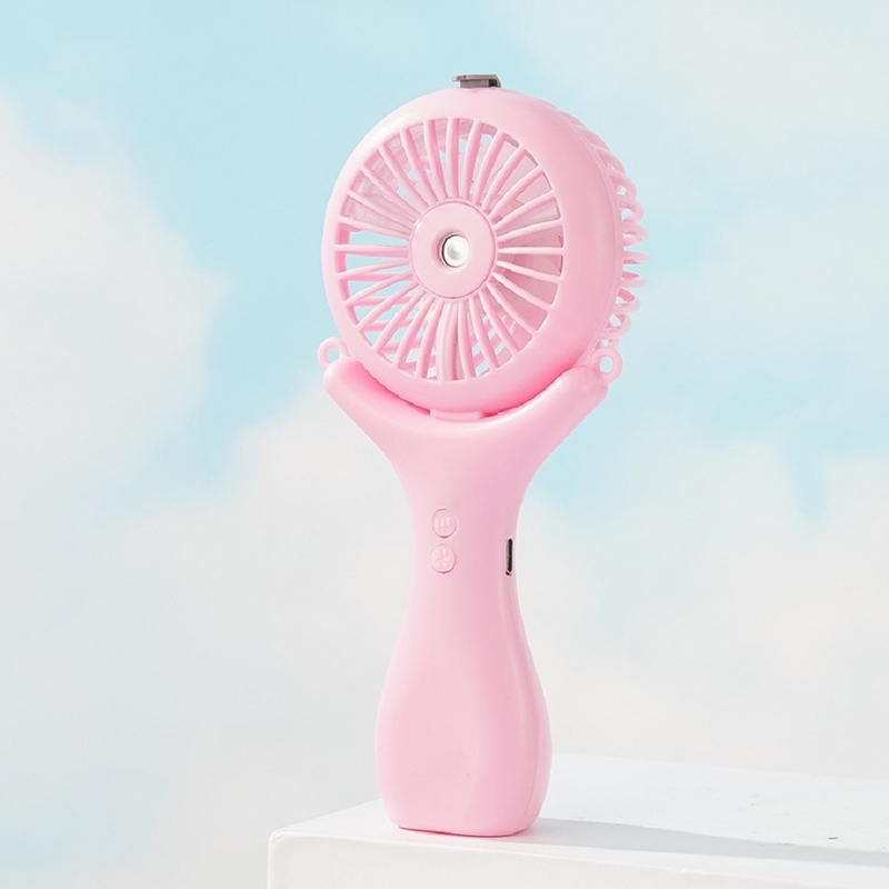 500mAh Batterie 2 Stunden Ladung 3 Windgeschwindigkeiten 148g Leichtgewicht Halterneck Desktop Handheld 3 In 1 Nano Spray Fan