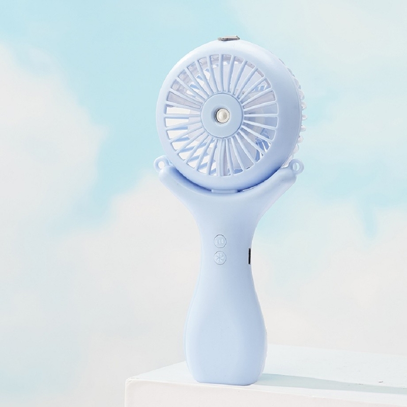 500mAh Batterie 2 Stunden Ladung 3 Windgeschwindigkeiten 148g Leichtgewicht Halterneck Desktop Handheld 3 In 1 Nano Spray Fan