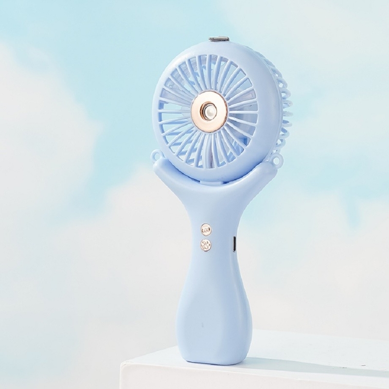 500mAh Batterie 2 Stunden Ladung 3 Windgeschwindigkeiten 148g Leichtgewicht Halterneck Desktop Handheld 3 In 1 Nano Spray Fan