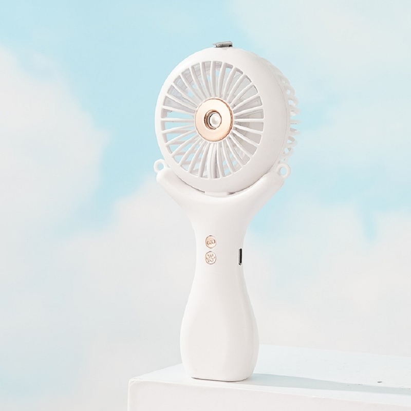 500mAh Batterie 2 Stunden Ladung 3 Windgeschwindigkeiten 148g Leichtgewicht Halterneck Desktop Handheld 3 In 1 Nano Spray Fan