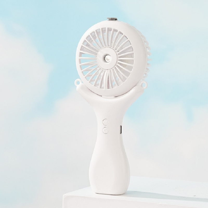 500mAh Batterie 2 Stunden Ladung 3 Windgeschwindigkeiten 148g Leichtgewicht Halterneck Desktop Handheld 3 In 1 Nano Spray Fan