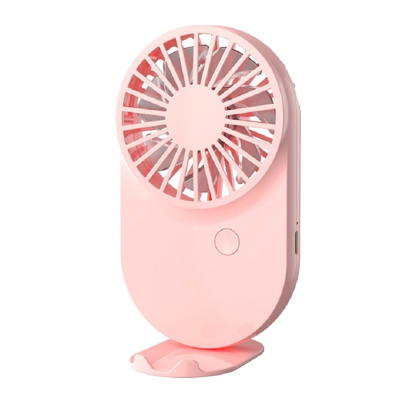 Pink Weiß Blau Candy Design Portable Ventilatoren 115g mit Schnur und Basis 3 Windgeschwindigkeit 500mAh Batterie Typ-C Schnellladung