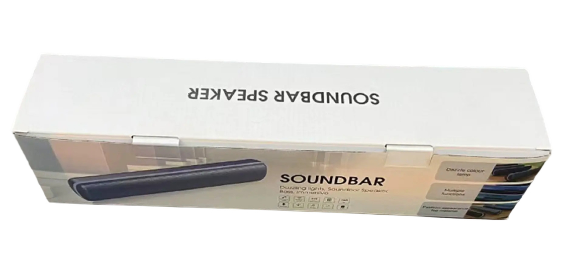 10W×2 Stereo-Ausgang ABS Iron Mesh 40cm Kompakt 4000mAh Batterie Bluetooth-Lautsprecher für 5-6 Stunden Wiedergabe Bluetooth 5.3 mit TWS-Pairing