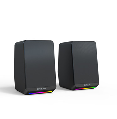 3W RMS-Leistung Dual 2 Zoll Lautsprecher SNR >30dB 0,46kg RGB-Beleuchtung Inline Volume Control 5V Gleichstrom-Eingang für Desktop