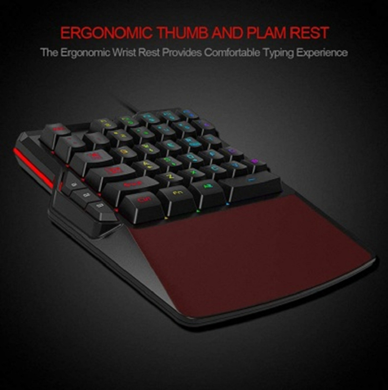 Ergonomisch gestaltet Kabelgeräte-Computer-Tastatur 19-Taste Rollover Makro-Funktion Eisenplatte Gegengewicht unterstützt Monochrom / farbiges Hintergrundlicht
