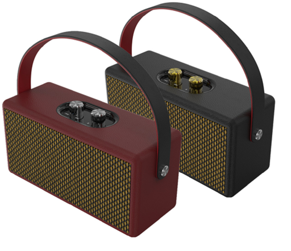 Retro Holzschrank 2×2,5-Zoll-Einheiten mit 60 Magneten 7W×2 Leistung 2400mAh Batterie für Wohnkultur Enthusiasten Musikliebhaber usw.