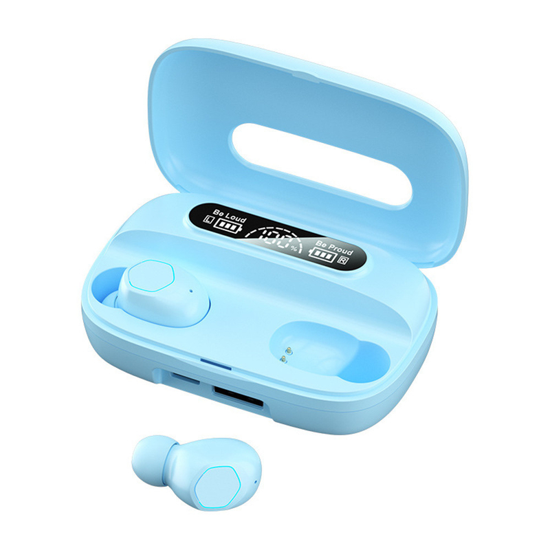 Bluetooth 5.1 Ohrhörer unterstützt A2DP/AVRDP/HFP-Protokolle Ohrhörer 40mAh Ladekast 500mAh F10 Dynamischer Antrieb für Business & Sport