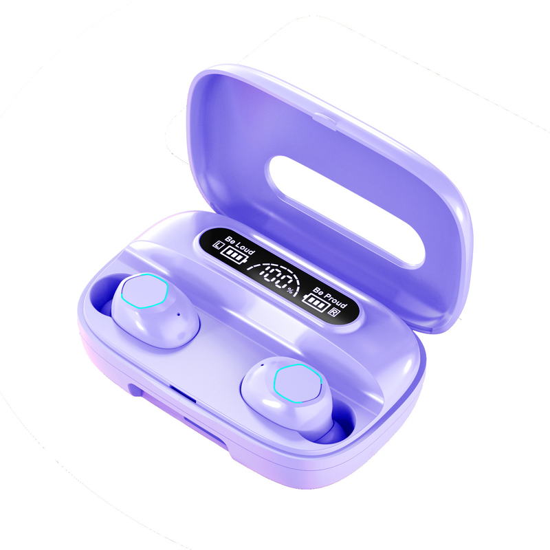 Bluetooth 5.1 Ohrhörer unterstützt A2DP/AVRDP/HFP-Protokolle Ohrhörer 40mAh Ladekast 500mAh F10 Dynamischer Antrieb für Business & Sport