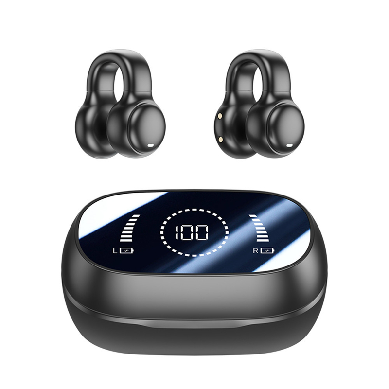 Bluetooth 5.3 Ohrhörer Voll offenes Ohr Design 9D Surround Sound Spiel Audio-Sync HIFI Digital Display 1.5H Aufladen 6H Einzelwiedergabe