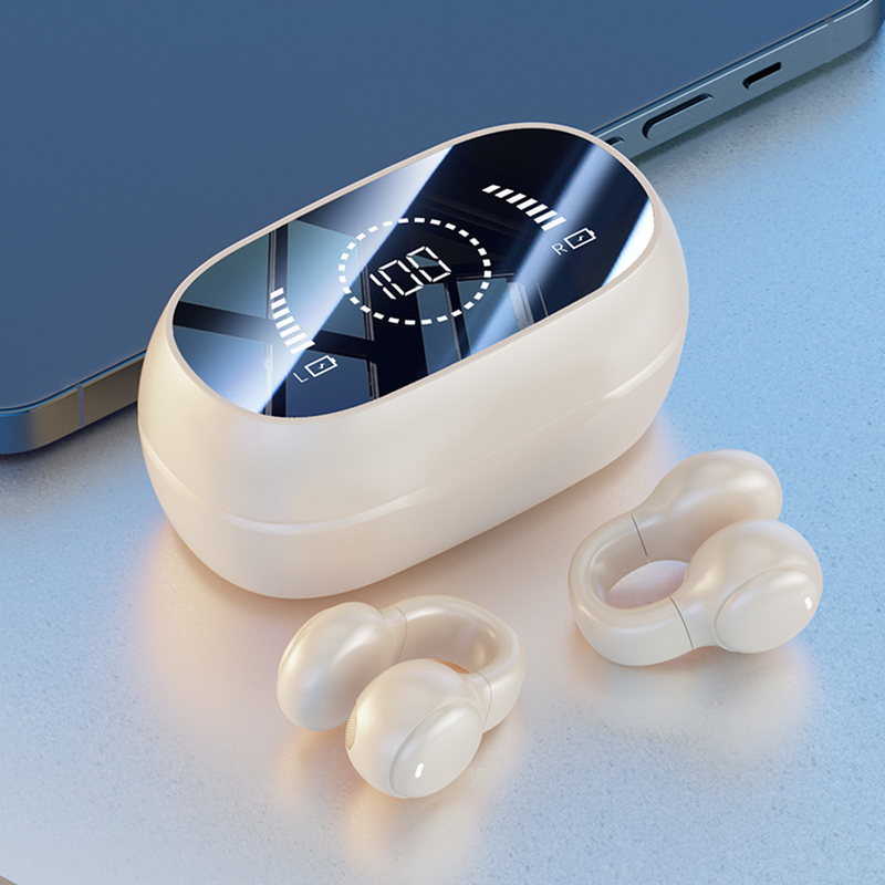 Bluetooth 5.3 Ohrhörer Voll offenes Ohr Design 9D Surround Sound Spiel Audio-Sync HIFI Digital Display 1.5H Aufladen 6H Einzelwiedergabe