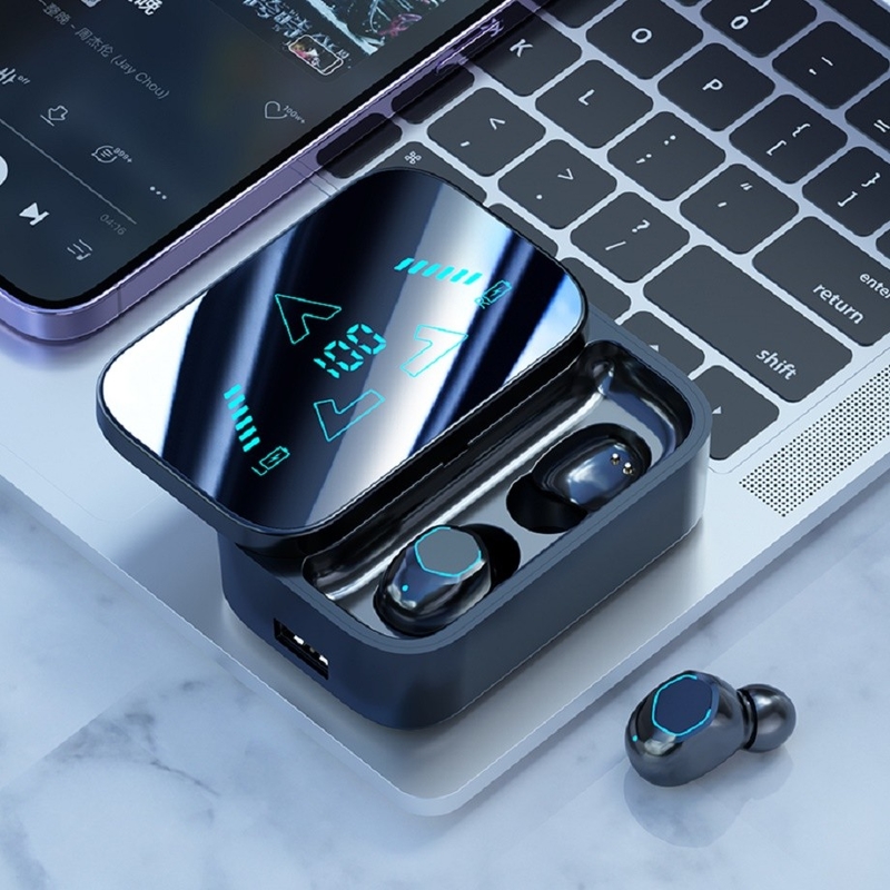 Schiebeabteil Design Intelligentes Spiegelbildschirm Hochgeschwindigkeits-Bluetooth 5.3 Kopfhörer Allwetter-Batterie Lebensdauer wasserdicht Für Sport