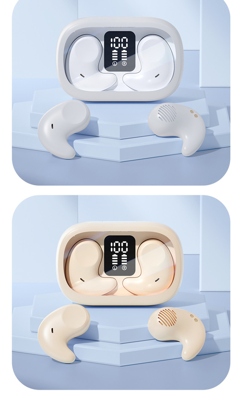 Ein Ohr 5,7 × 3,7 × 2,4 cm, leicht und dünn ohne In-Ear-Design für bequemes Schlafen