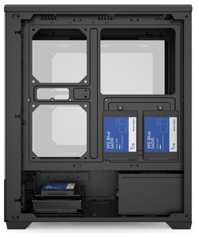 Unterstützt E-ATX / ATX / M-ATX 11 Fan Slots Computerkoffer Dual-Mode Drive Bay, 0,6mm SPCC Stahl + ABS-Panel für Hardcore-Enthusiasten, MOD-Bauherren