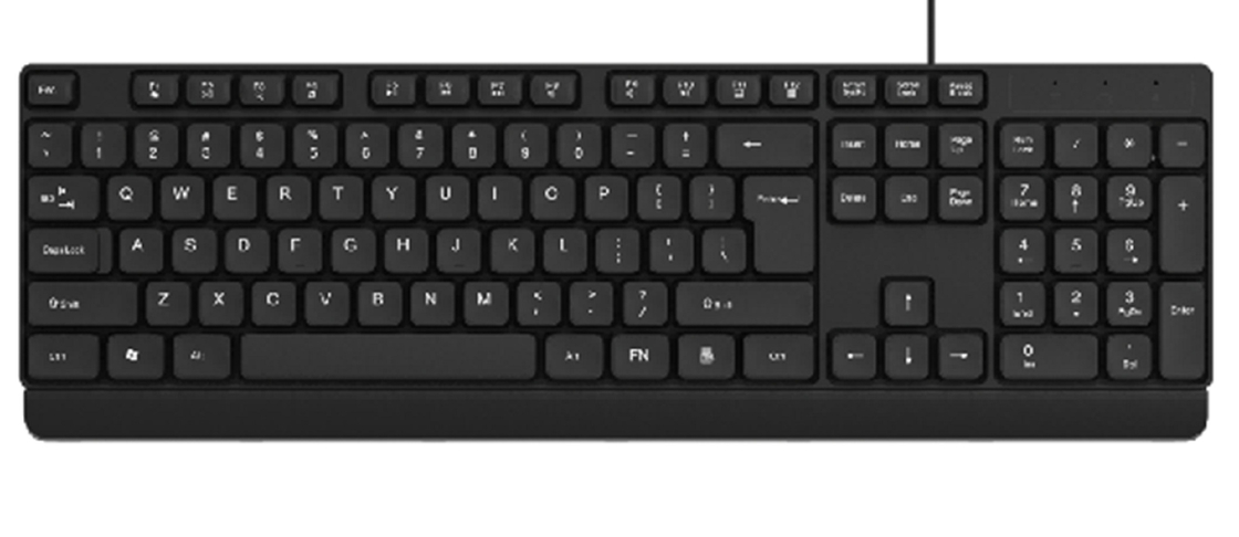 104-Taste Kabel-Multimedia-Tastatur Schwarz wasserdicht HIPS Kunststoff USB Plug-and-play Anpassungsfähiges Logo Drucken. Maus 1200DPI ABS Shell