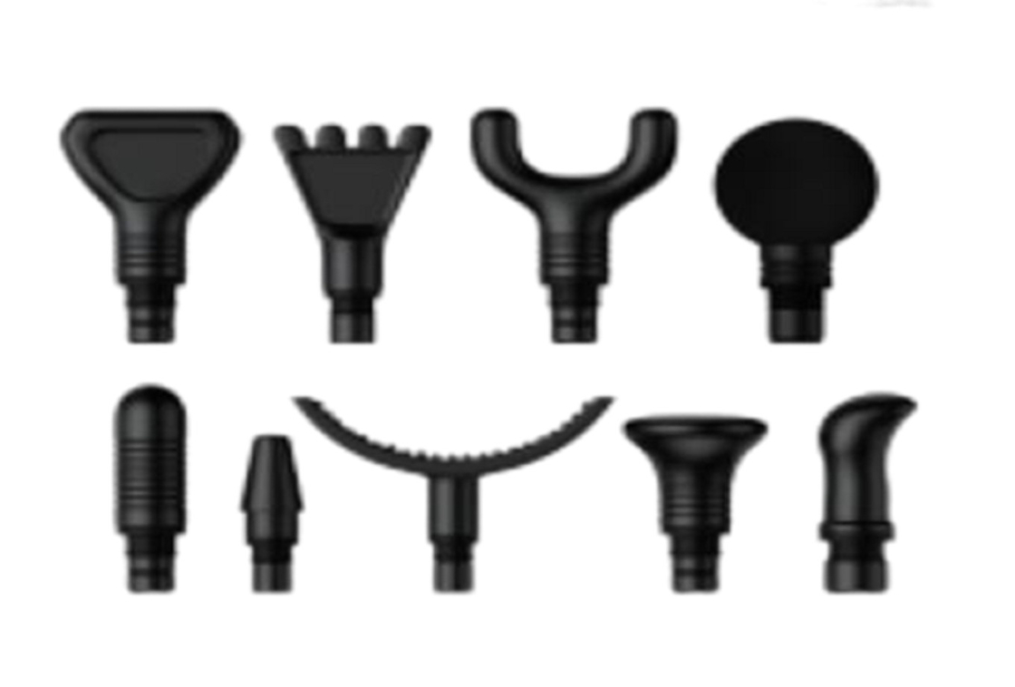30 Watt Motor 6 Geschwindigkeit Handheld Muskelmassegerät 9-Kopf Set 2500mAh Lithiumbatterie Typ-C Ladung Dreifachschutz