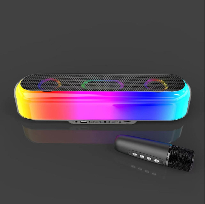 10W RMS Leistung 52mm Lautsprecher 1500mAh Batterie unterstützt Bluetooth TF-Karte bis 32GB FM-Radio bunte LED-Leuchten
