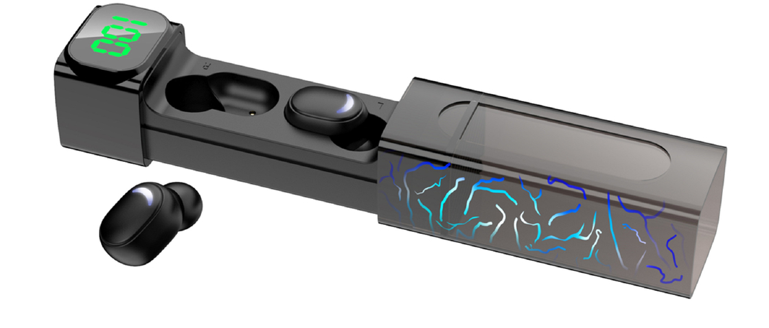 Bluetooth-Kopfhörer mit geringer Verzögerung, lange Akkulaufzeit 4 Stunden Aufladung 200 mAh Gehäuse F8 Kupferring Lautsprecher eingebauter Akku-Schutz