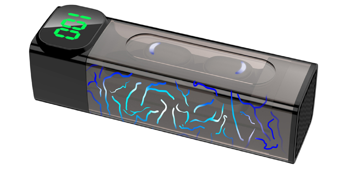 Bluetooth-Kopfhörer mit geringer Verzögerung, lange Akkulaufzeit 4 Stunden Aufladung 200 mAh Gehäuse F8 Kupferring Lautsprecher eingebauter Akku-Schutz
