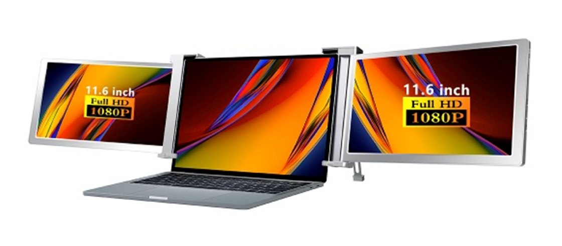 Drei-Bildschirm-Produktivitäts-Entertainment-FHD-Computermonitor mit einem 25,3 mm dünnen Display Full HD IPS 1920 × 1080 HDR-Unterstützung