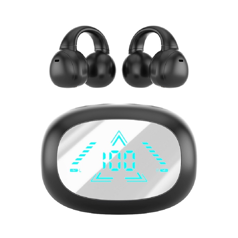 TWS Vollständig offene drahtlose F13 mit LED-Display Bluetooth 5.3 AAC/SBC Decodierung 40mAh Kopfhörer + 400mAh Gehäuse für Geschäftsleute