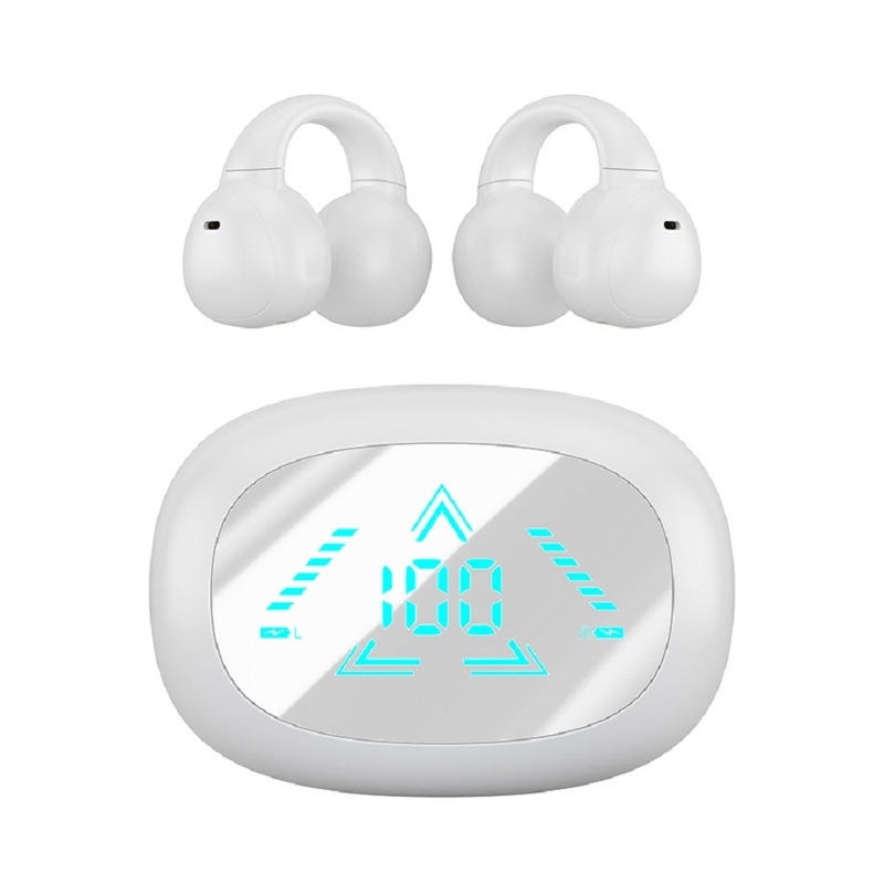 TWS Vollständig offene drahtlose F13 mit LED-Display Bluetooth 5.3 AAC/SBC Decodierung 40mAh Kopfhörer + 400mAh Gehäuse für Geschäftsleute
