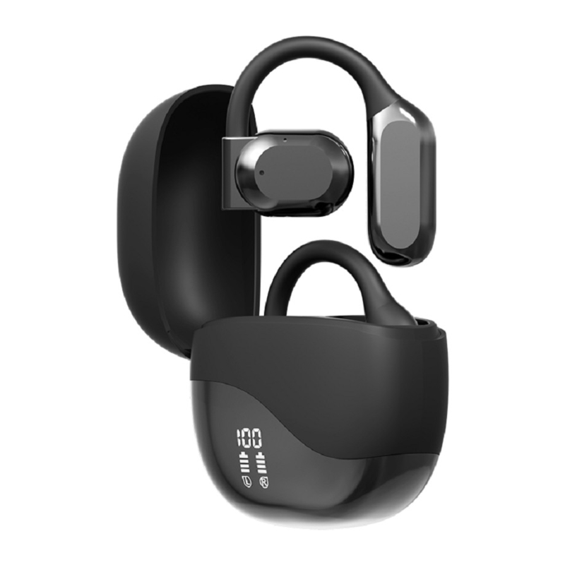 Bluetooth 5.4 Ohrhörer mit 10-Meter-Reichweite bis zu 8-9 Stunden pro Anruf 300mAh Ladekast bietet zusätzliche Leistung für Pendelgeschäfte usw.