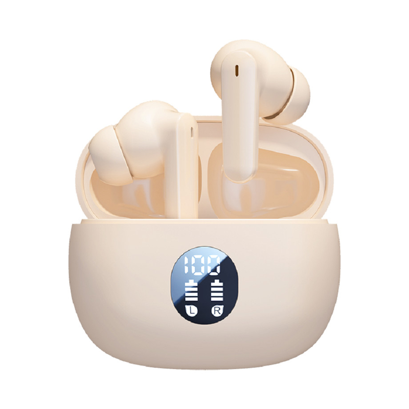 Bluetooth 5.4 TWS-Ohrhörer, F10-Lautsprecher, AAC/SBC-Unterstützung, schwarz/weiß/Hautfarbdesign, geeignet für Geschäfts-, Sport-, Büro- und Studentenanwendungen