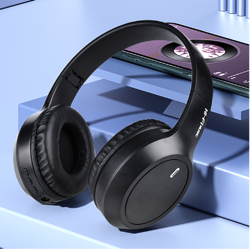 Bluetooth-Kopfhörer, Bluetooth 5.3, 150mAh Akku, 40mm Lautsprecher, 105dB Empfindlichkeit. Unterstützt HFP, HSP, A2DP, AVRCP