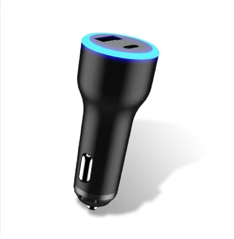 Unterstützt USB-C PD 65W 20V/3.25A Laptop-Schnellladung+USB-A QC 18W ABS+PC feuerfestes Material Blaue LED-Anzeigerleuchte