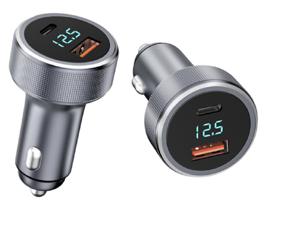Dual-Port Schnellladung USB-C PD 30W+USB-A QC 18W Mehrprotokollunterstützung PD/QC/PPC Aluminiumlegierung+Plastikhülle