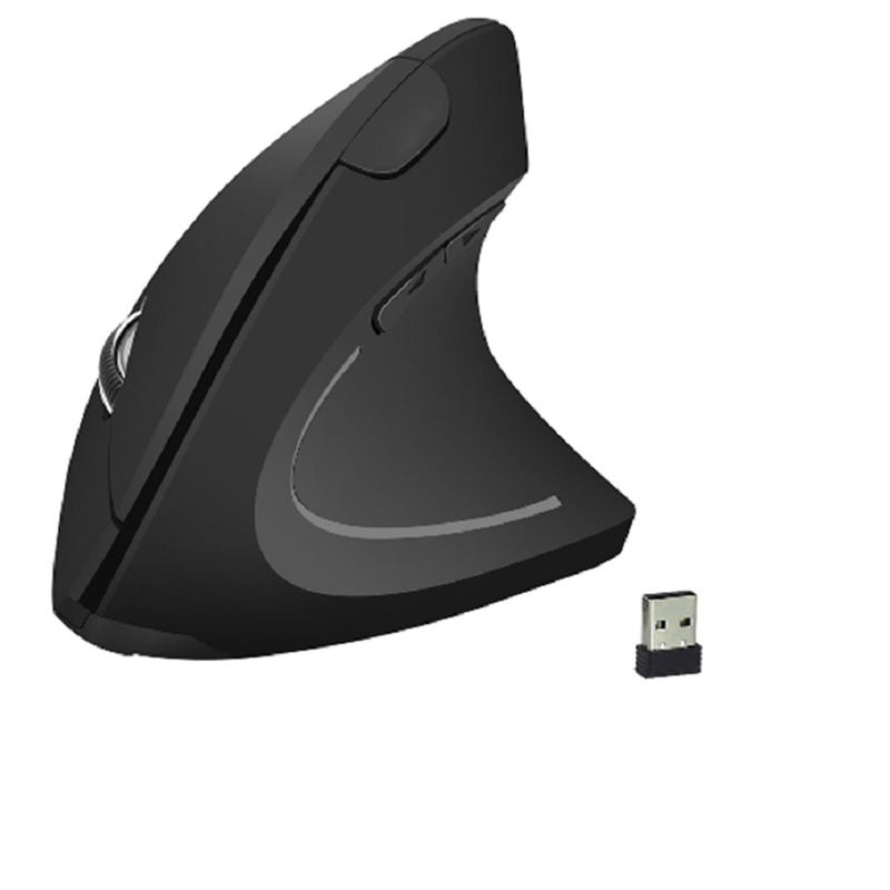 2.4G drahtlose wiederaufladbare Maus mit 5 Millionen Klicks Lebensdauer 800-1200-1600 DPI 6 Tasten Kompatibel mit Laptops Desktops