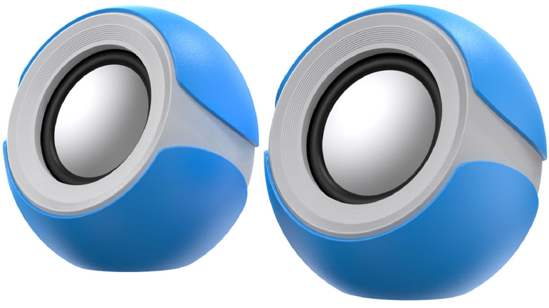 Verkabelter Computerlautsprecher 1,5W*2 Leistung 32 Magnetlautsprecher unterstützt AUX-Eingang ABS-Material USB 5V Stromversorgung für Studenten und Büroangestellte