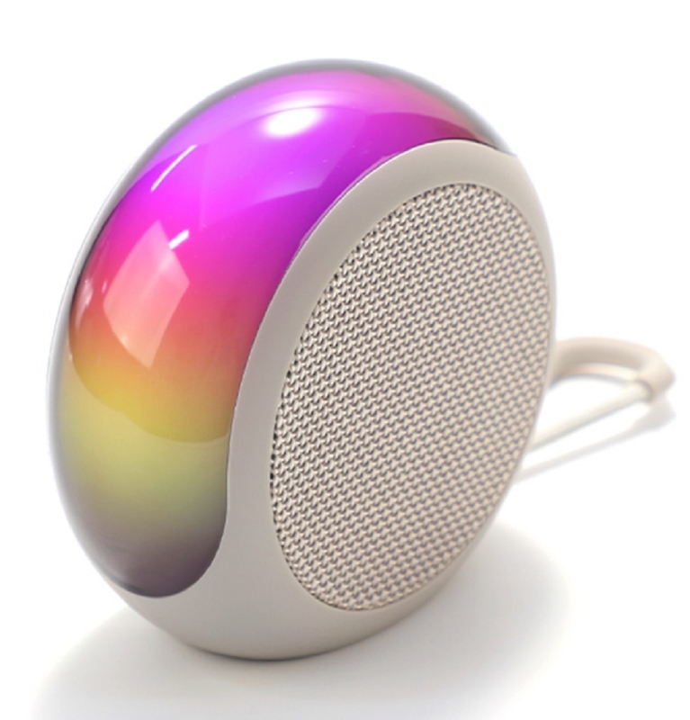 ETEK Portable Bluetooth 5.3 Lautsprecher mit 7W Bass 1200mAh Batterie RGB Licht & TF/FM Wiedergabe Schwarz Rot Grün Weiß