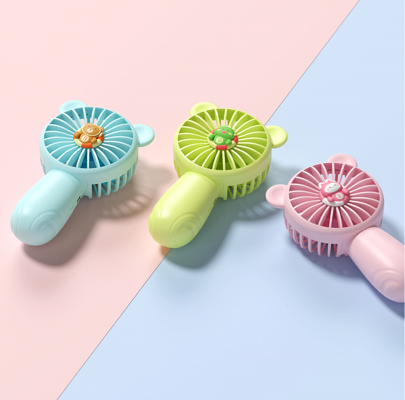 Mini USB Handventilator mit 500mAh Akku, ABS+PP, sicheres Material, tragbarer Bürolüfter mit Ladekabel