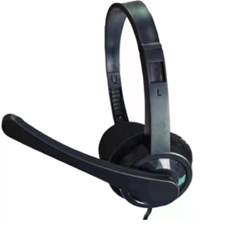 Kabelgebundene Kopfhörer, hochempfindliches Stereo-Headset mit Mikrofon, 3,5-mm-Stereo-Headset mit omnidirektionalem Mikrofon