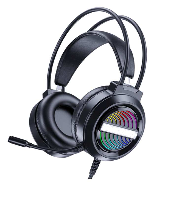 ETEK Gaming Kabel-Kopfhörer 50mm Fahrer 20Hz-20kHz Antwort Omnidirectional Mic 2.0M Kabel