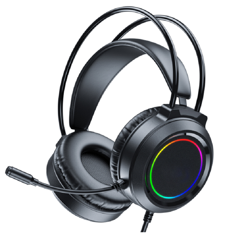 ETEK Gaming Kabel-Kopfhörer 50mm Fahrer 20Hz-20kHz Antwort Omnidirectional Mic 2.0M Kabel